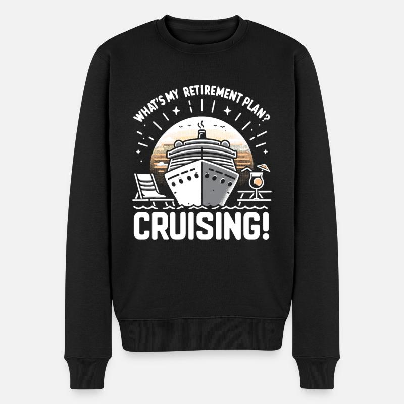 Retraite de Cruise - Pull Premium bio Homme - noir