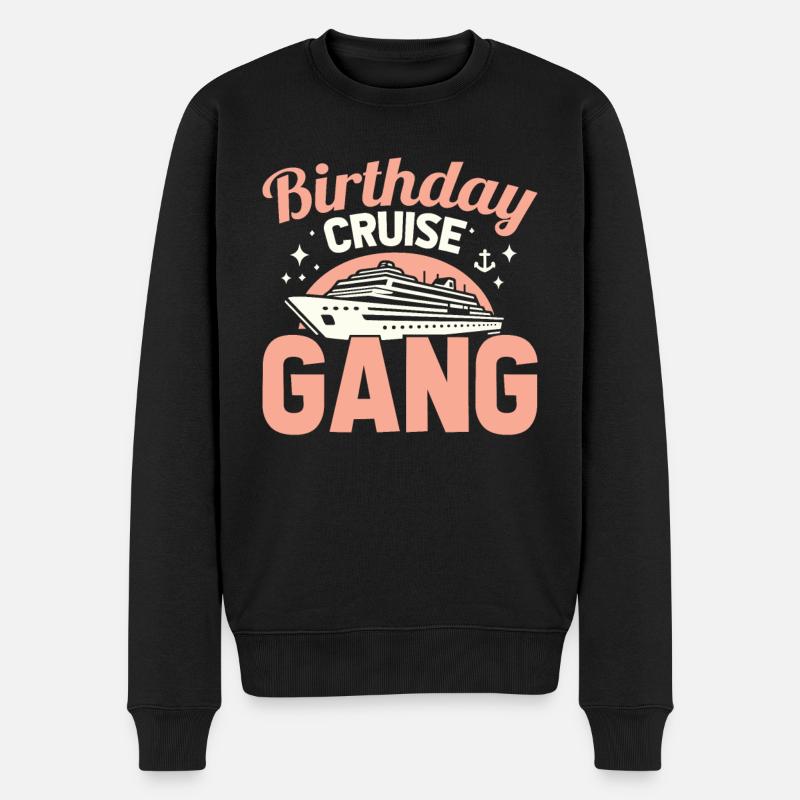 Kreuzfahrt - Männer Premium Bio Pullover - Schwarz