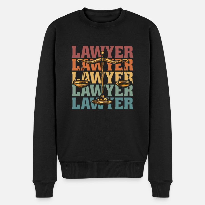 Avocat Avocat Droit - Pull Premium bio Homme - noir