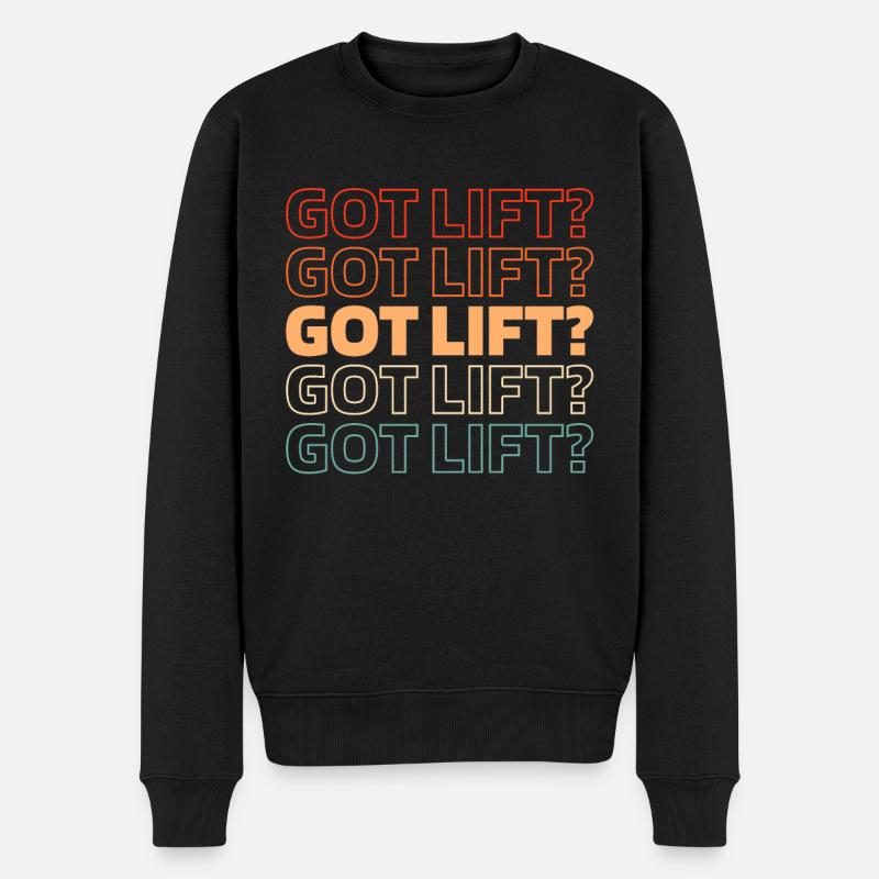 Elevator Elevator - Men's Premium Organic Jumper - black