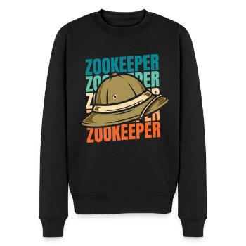 Gardien de zoo Gardien de zoo - Pull Premium bio Homme - noir - Devant - Nico (187cm)