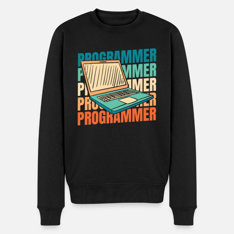 Entwickler Coder Programmierer - Männer Premium Bio Pullover - Schwarz