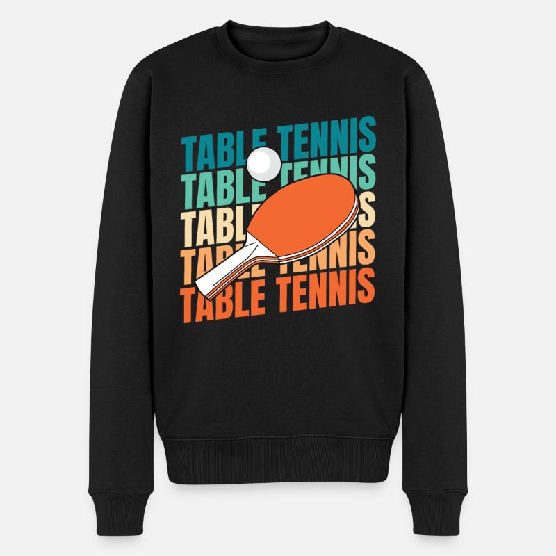 Ping-pong de table - Pull Premium bio Homme - noir
