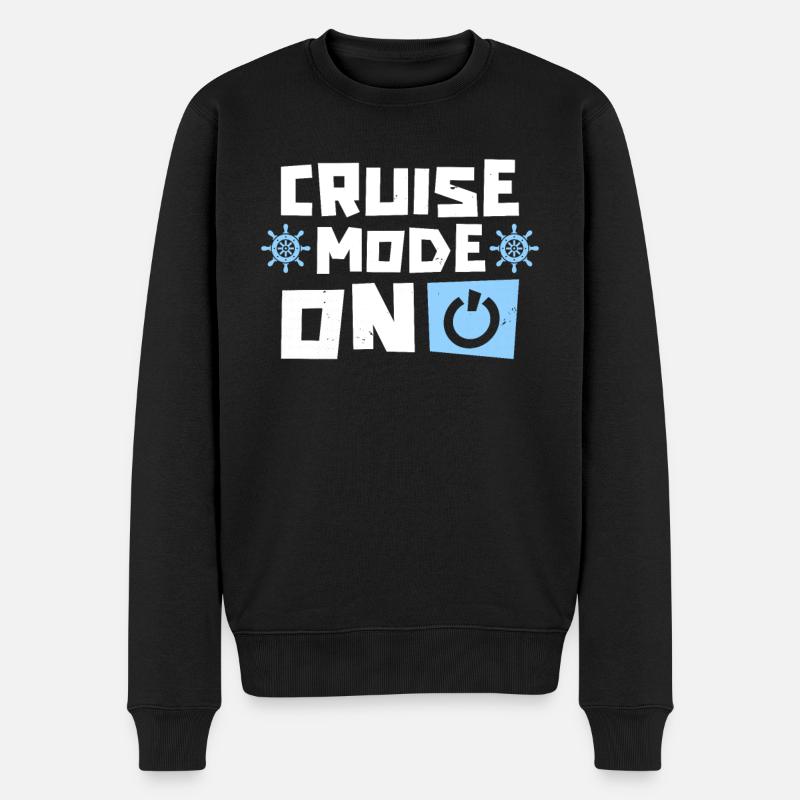 Kreuzfahrt - Männer Premium Bio Pullover - Schwarz