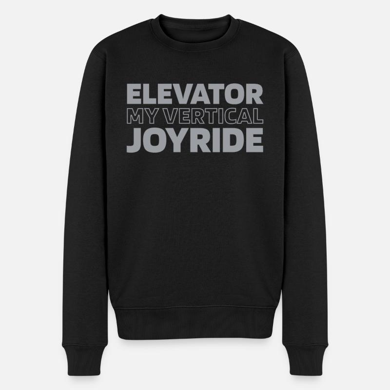 Elevator Elevator - Men's Premium Organic Jumper - black