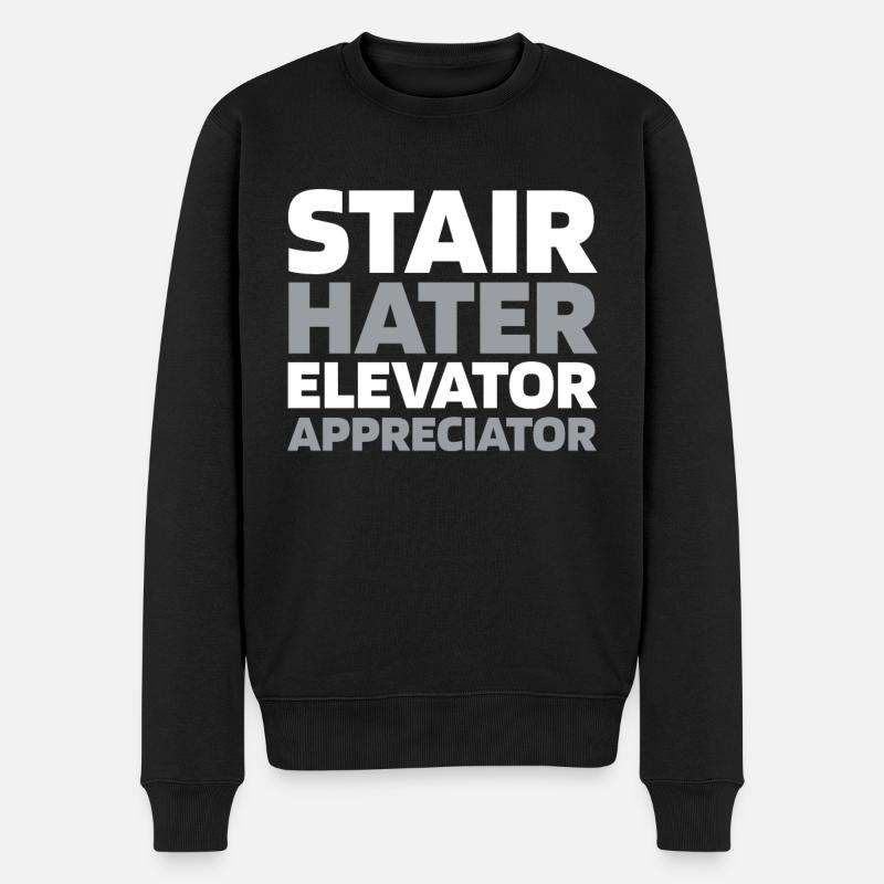 Elevator Elevator - Men's Premium Organic Jumper - black