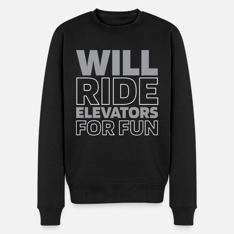 Elevator Elevator - Men's Premium Organic Jumper - black