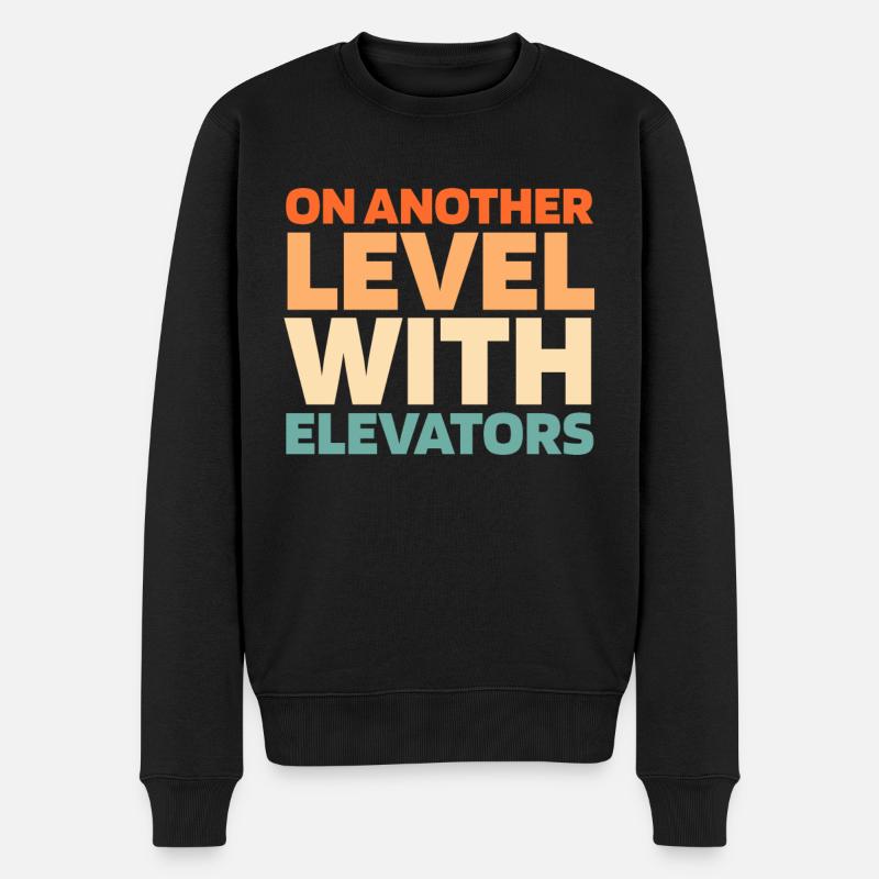 Elevator Elevator - Men's Premium Organic Jumper - black
