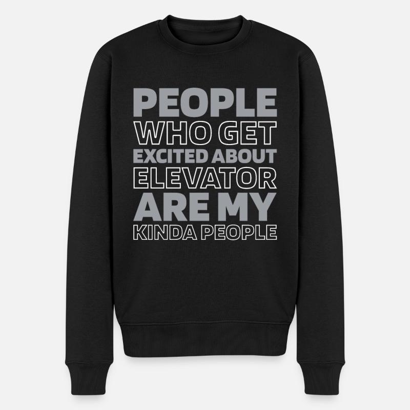 Ascenseur Ascenseur - Pull Premium bio Homme - noir