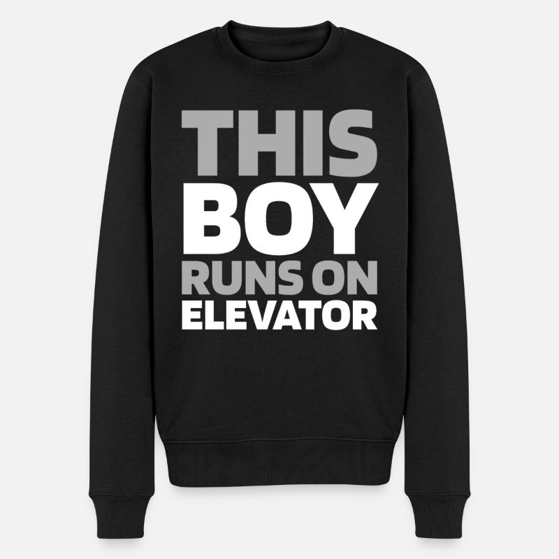 Elevator Elevator - Men's Premium Organic Jumper - black