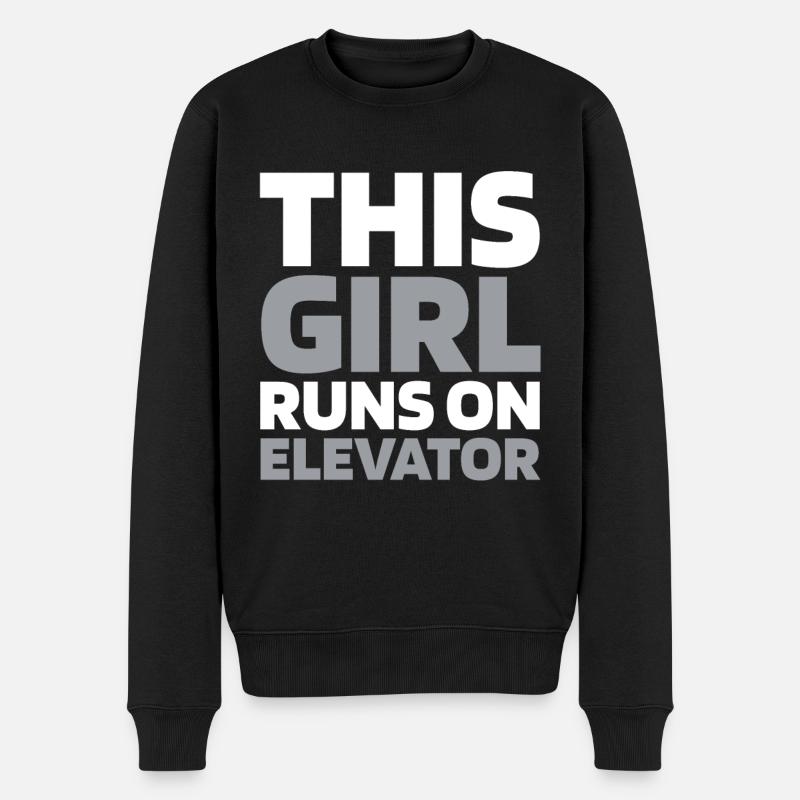 Ascenseur Ascenseur - Pull Premium bio Homme - noir