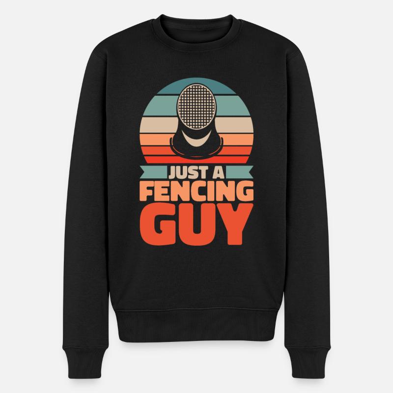 Escrimeur Juste un gars d’escrime - Pull Premium bio Homme - noir