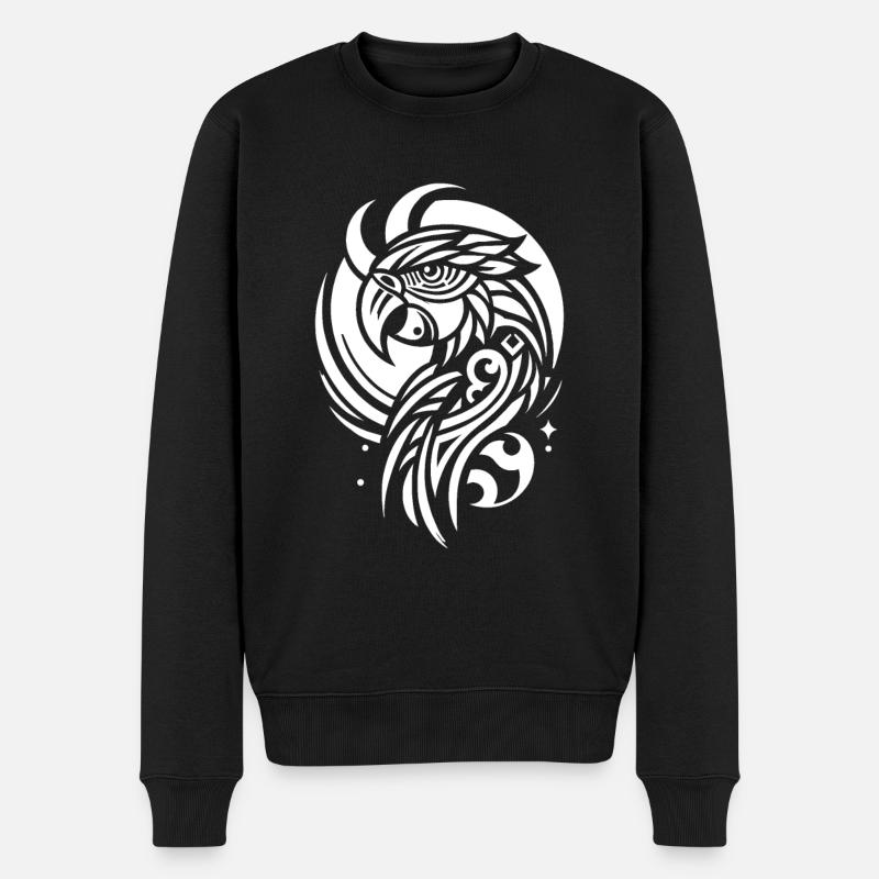 Phases de lune Parrot - Pull Premium bio Homme - noir