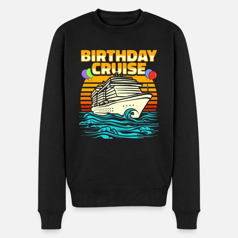 Croisière d’anniversaire à Kreuzfahrt - Pull Premium bio Homme - noir