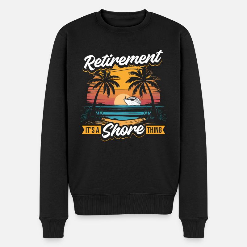 Cruise Retraité Retraite - Pull Premium bio Homme - noir