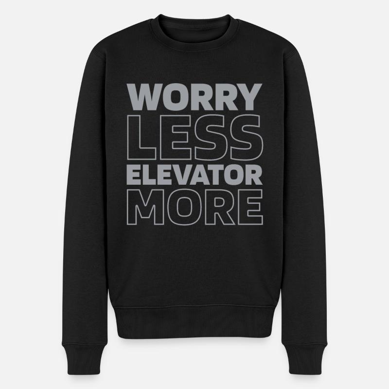 Elevator Elevator - Men's Premium Organic Jumper - black