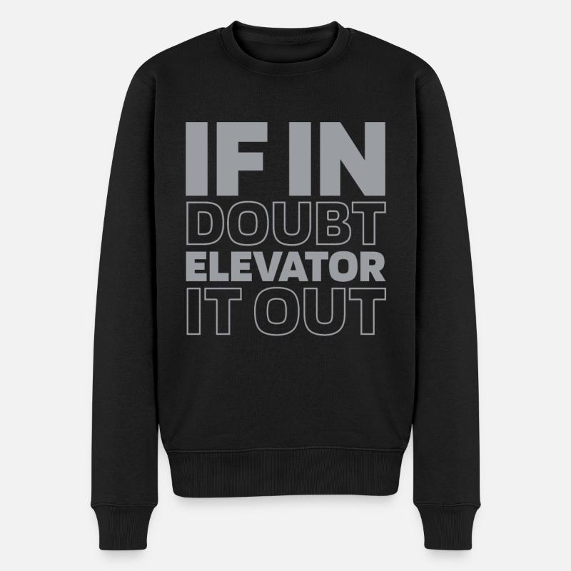 Elevator Elevator - Men's Premium Organic Jumper - black