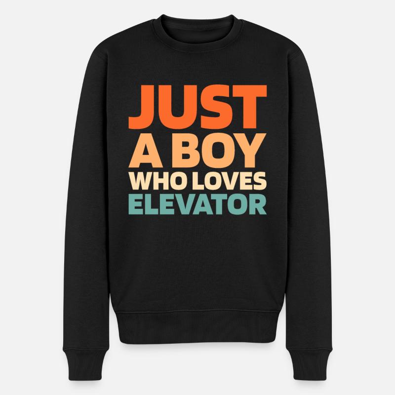 Ascenseur Ascenseur - Pull Premium bio Homme - noir