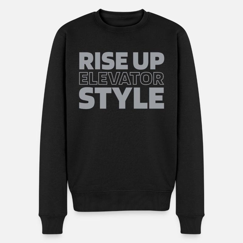 Ascenseur Ascenseur - Pull Premium bio Homme - noir