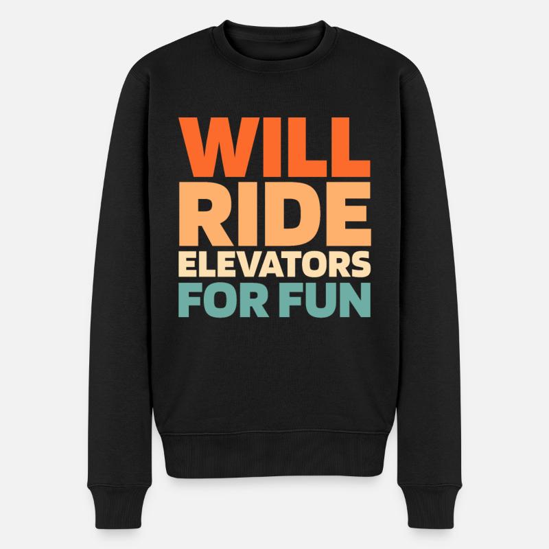 Ascenseur Ascenseur - Pull Premium bio Homme - noir