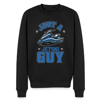 Jet Ski Juste un gars de Jet Ski - Pull Premium bio Homme - noir - Devant - Nico (187cm)
