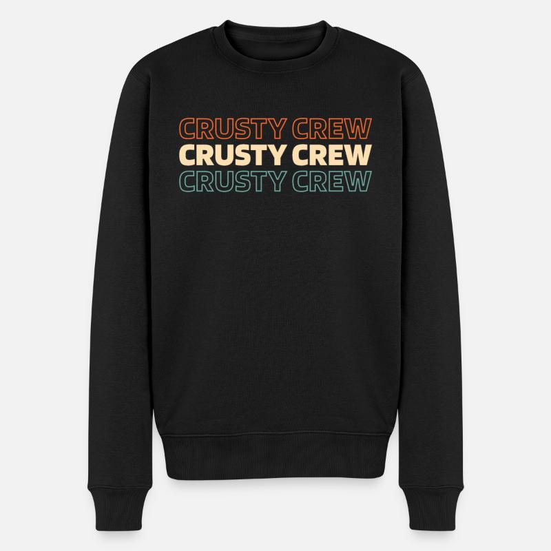 Sauerteig Brot - Männer Premium Bio Pullover - Schwarz