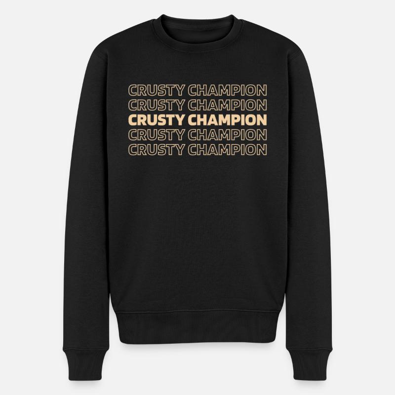 Sauerteig Brot - Männer Premium Bio Pullover - Schwarz