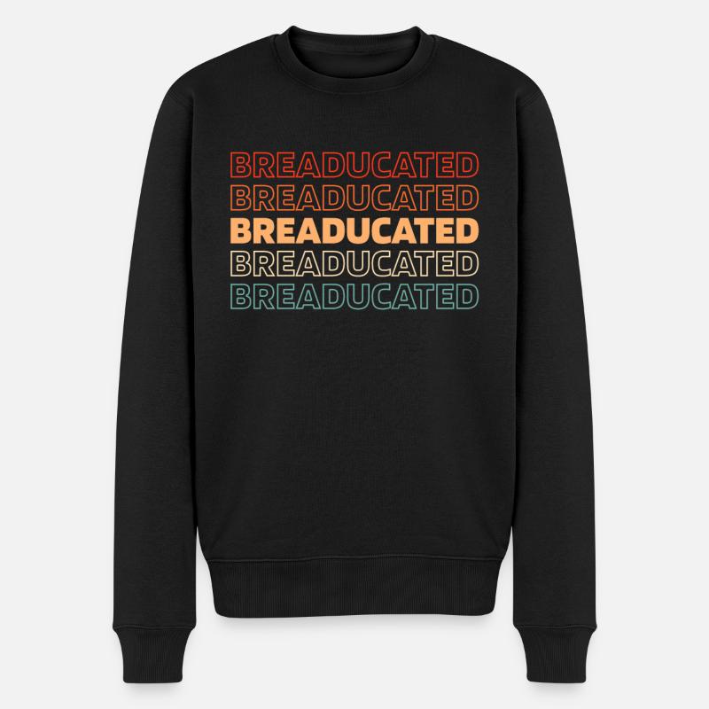 Sauerteig Brot - Männer Premium Bio Pullover - Schwarz