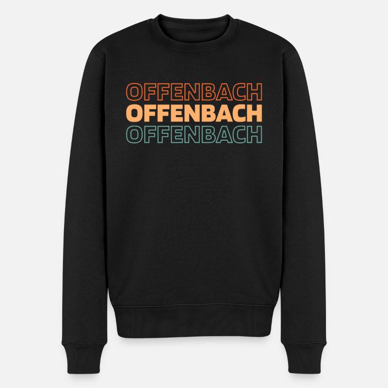 Ville allemande Offenbach-sur-le-Main, Hesse - Pull Premium bio Homme - noir