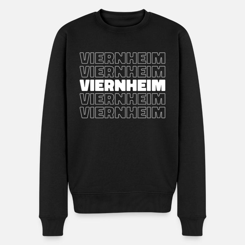Ville allemande de Viernheim, Hesse - Pull Premium bio Homme - noir
