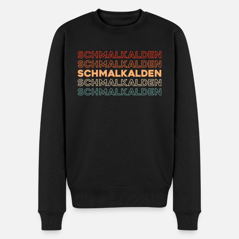 Ville allemande : Schmalkalden, Thuringe - Pull Premium bio Homme - noir