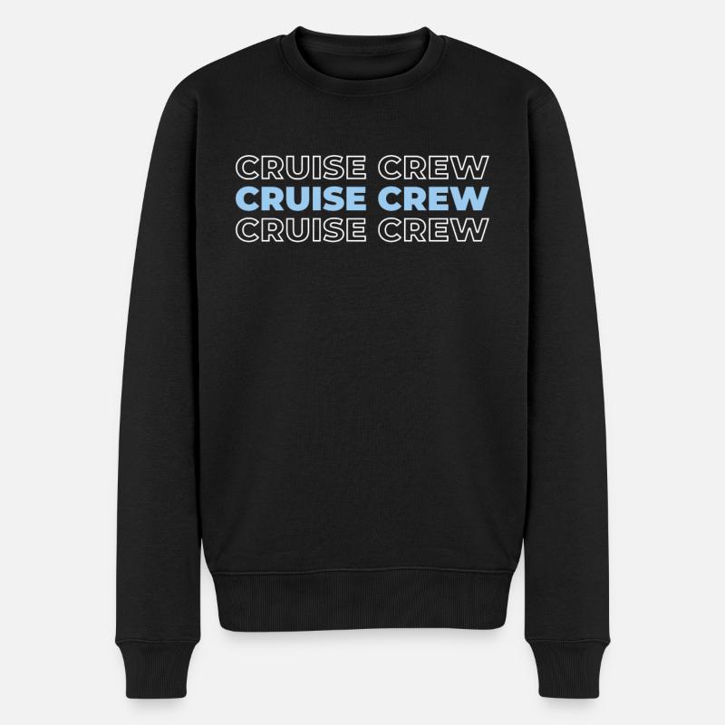 Kreuzfahrt - Männer Premium Bio Pullover - Schwarz