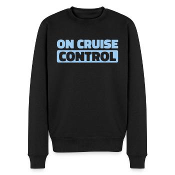 Cruise - Men's Premium Organic Jumper - black - Front - Nico (187cm)