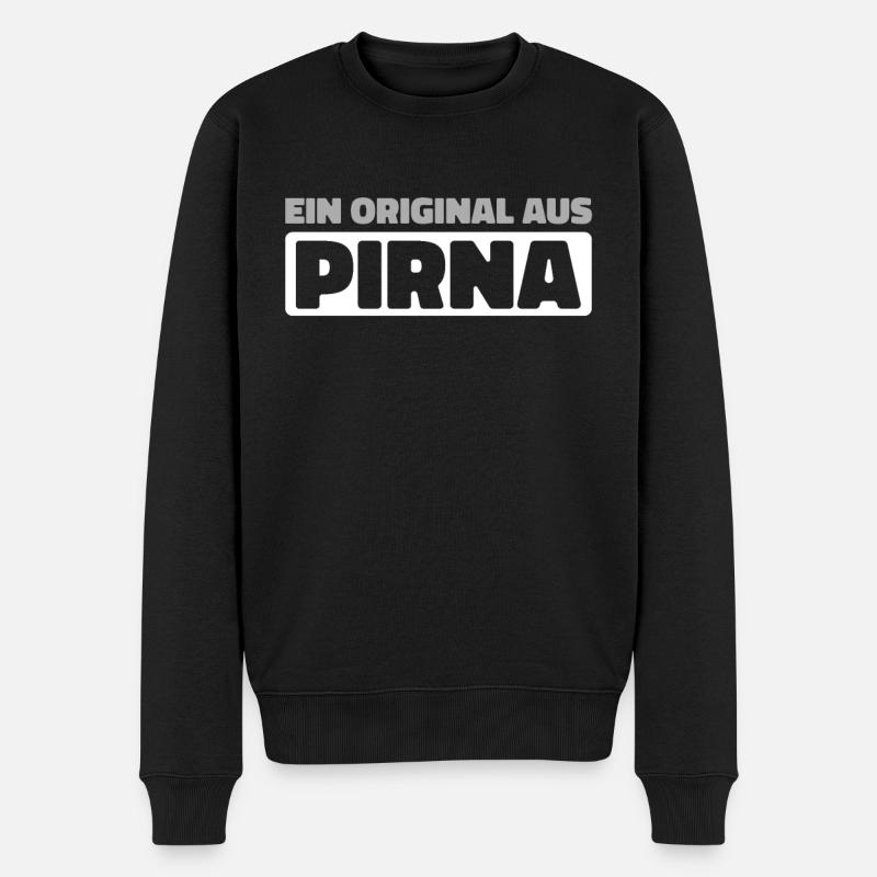 Ville allemande de Pirna, Saxe - Pull Premium bio Homme - noir