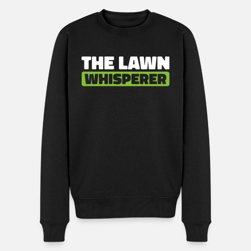 Rasenmäher Mähen - Männer Premium Bio Pullover - Schwarz
