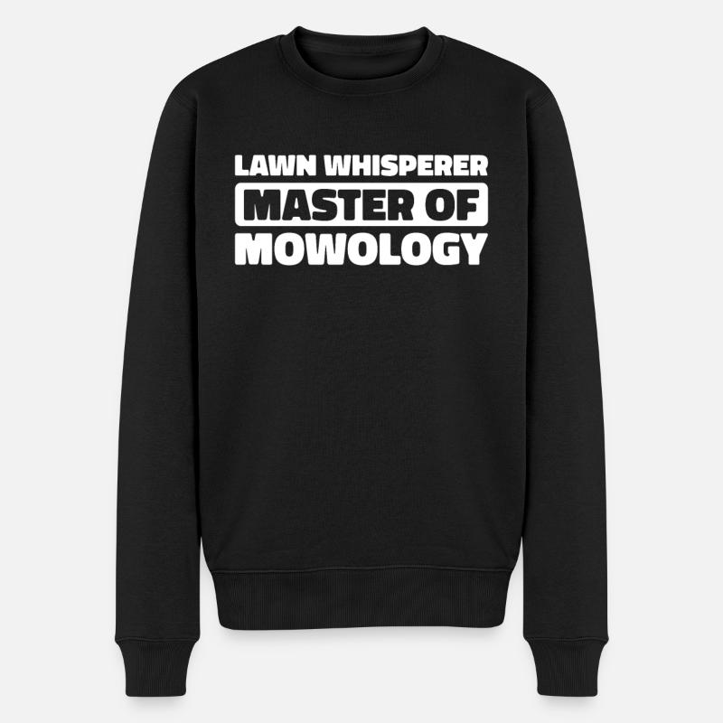 Rasenmäher Mähen - Männer Premium Bio Pullover - Schwarz
