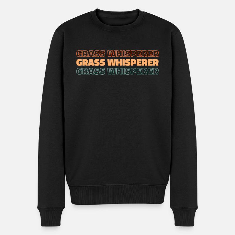 Tonte de tondeuse à gazon - Pull Premium bio Homme - noir