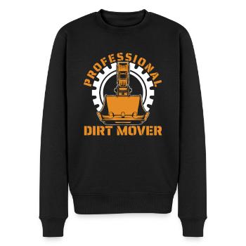 Excavator Operator - Men's Premium Organic Jumper - black - Front - Nico (187cm)