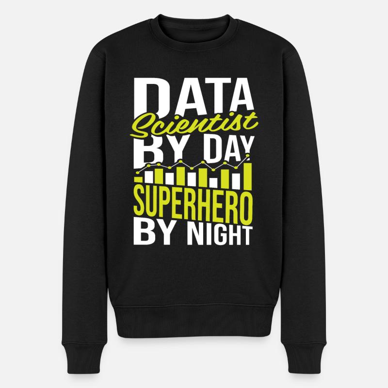 Data Science Data Analyst - Männer Premium Bio Pullover - Schwarz