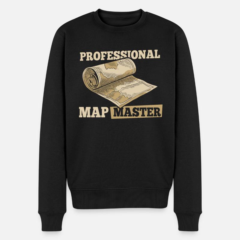 Geographie Geograf - Männer Premium Bio Pullover - Schwarz