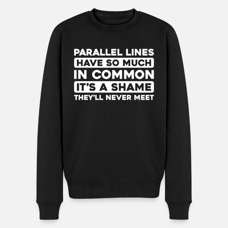 Mathe Mathematik Math Funny Pun - Männer Premium Bio Pullover - Schwarz