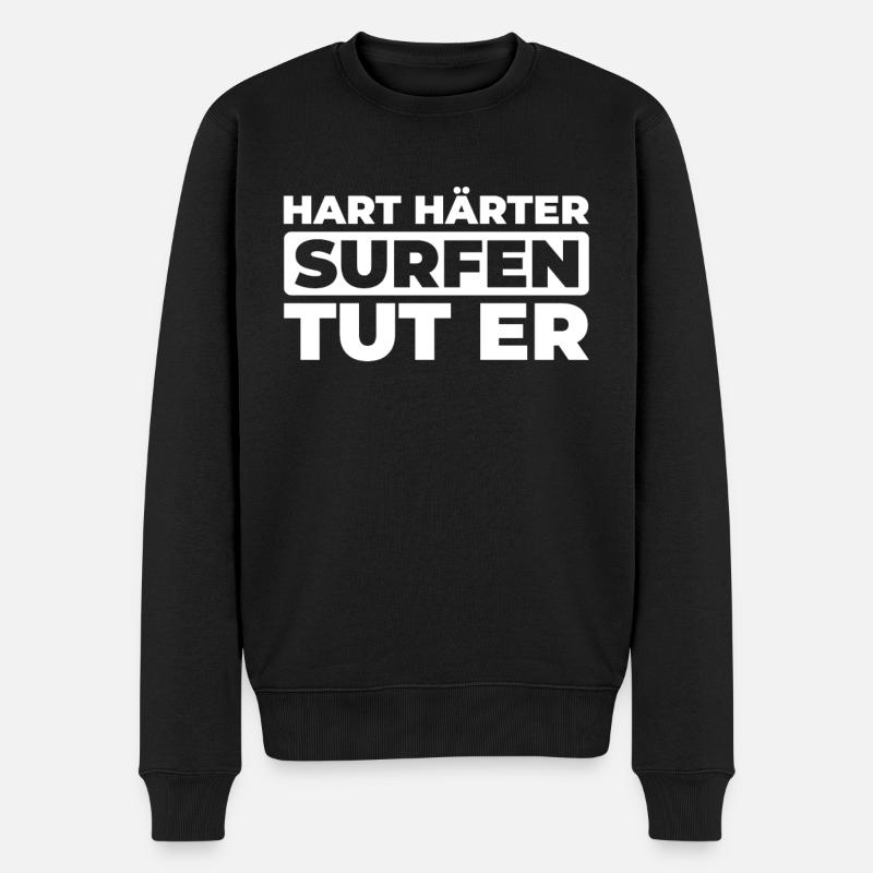 Surfeur Surf - Pull Premium bio Homme - noir