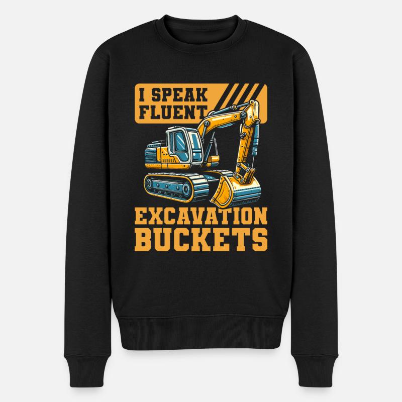 Opérateur d’excavatrice - Pull Premium bio Homme - noir