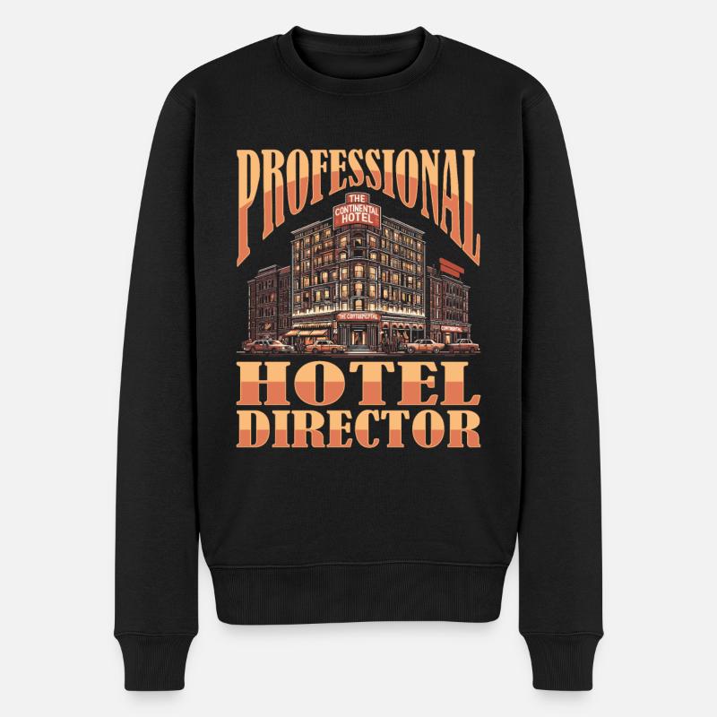 Direction de l’hôtel - Pull Premium bio Homme - noir