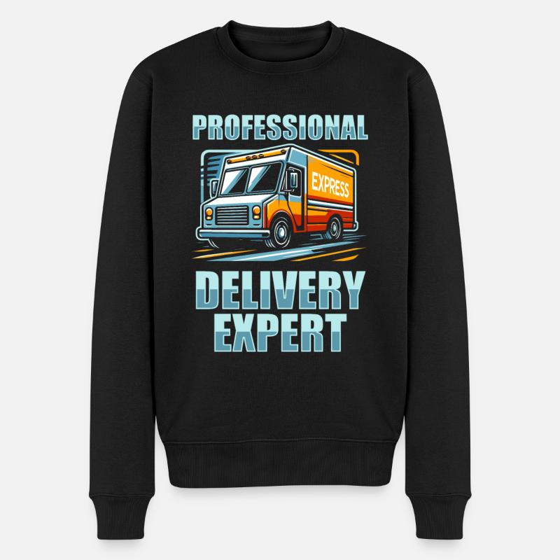 Messager - Pull Premium bio Homme - noir