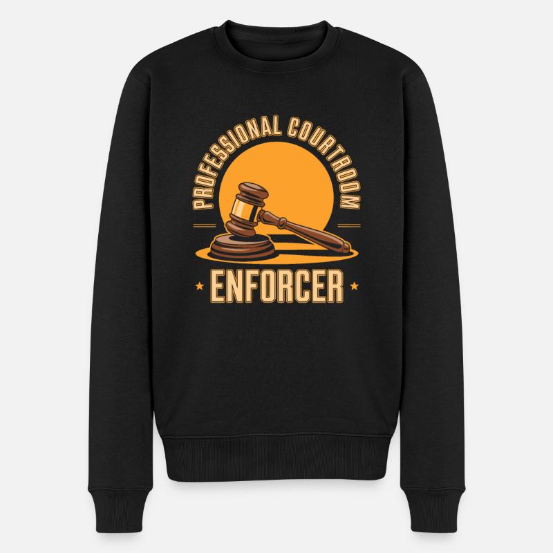 Gerichtsvollzieher - Männer Premium Bio Pullover - Schwarz