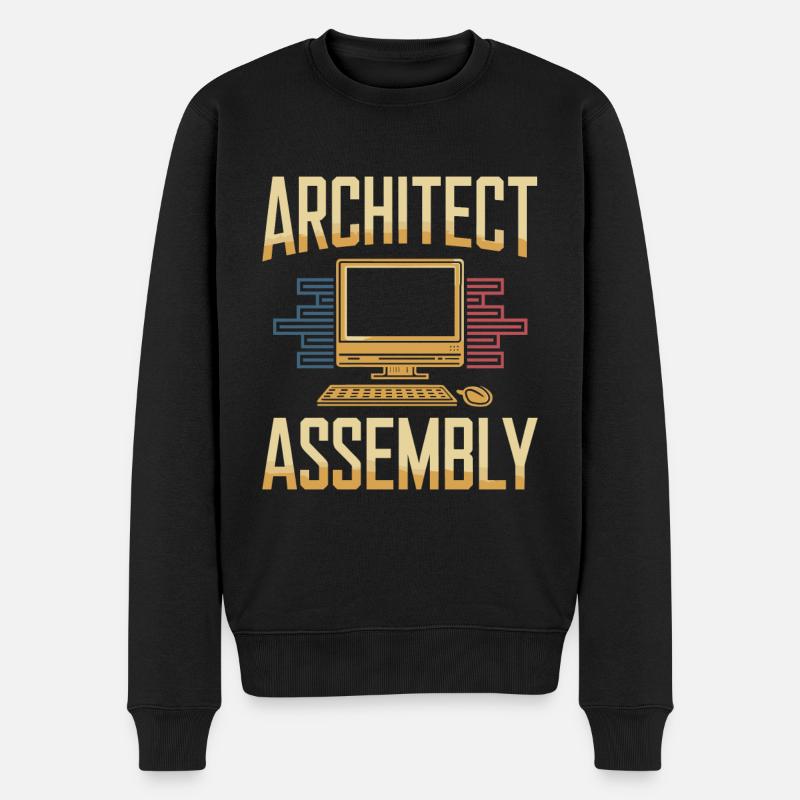 Database Architect Team - Men's Premium Organic Jumper - black