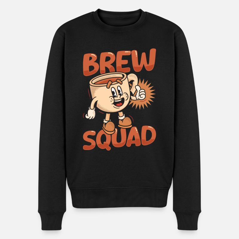 Barista Kader - Männer Premium Bio Pullover - Schwarz