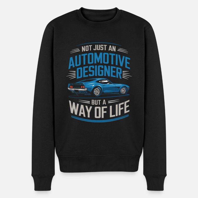 Automobildesigner - Männer Premium Bio Pullover - Schwarz
