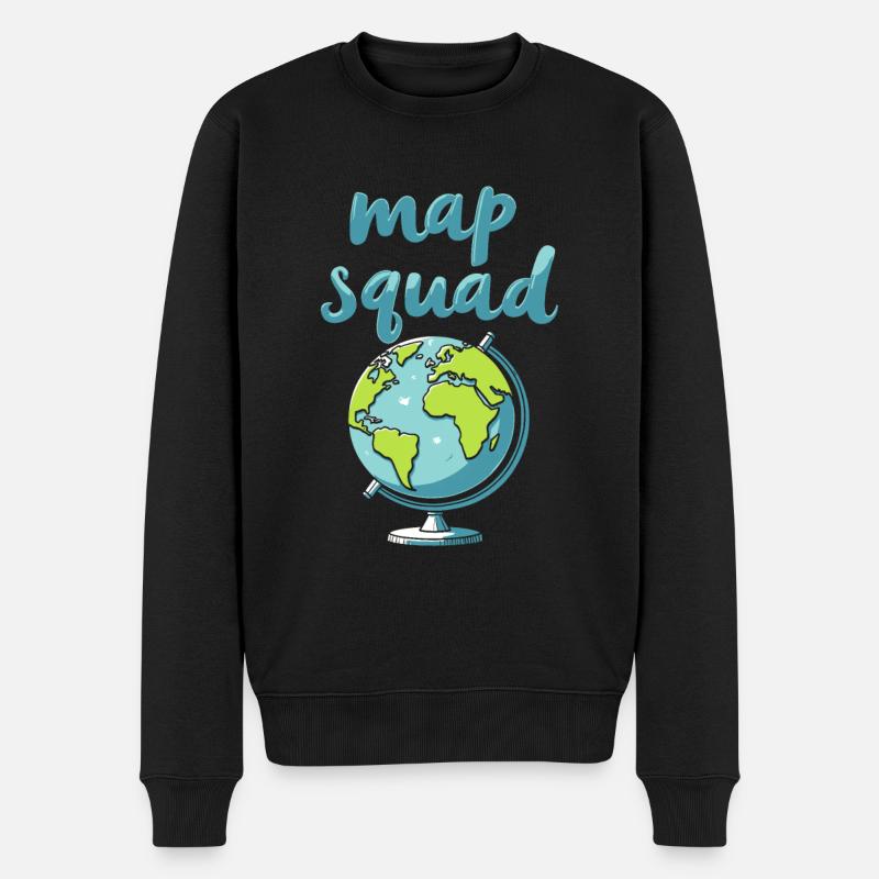 Géographie Géographe Kader - Pull Premium bio Homme - noir